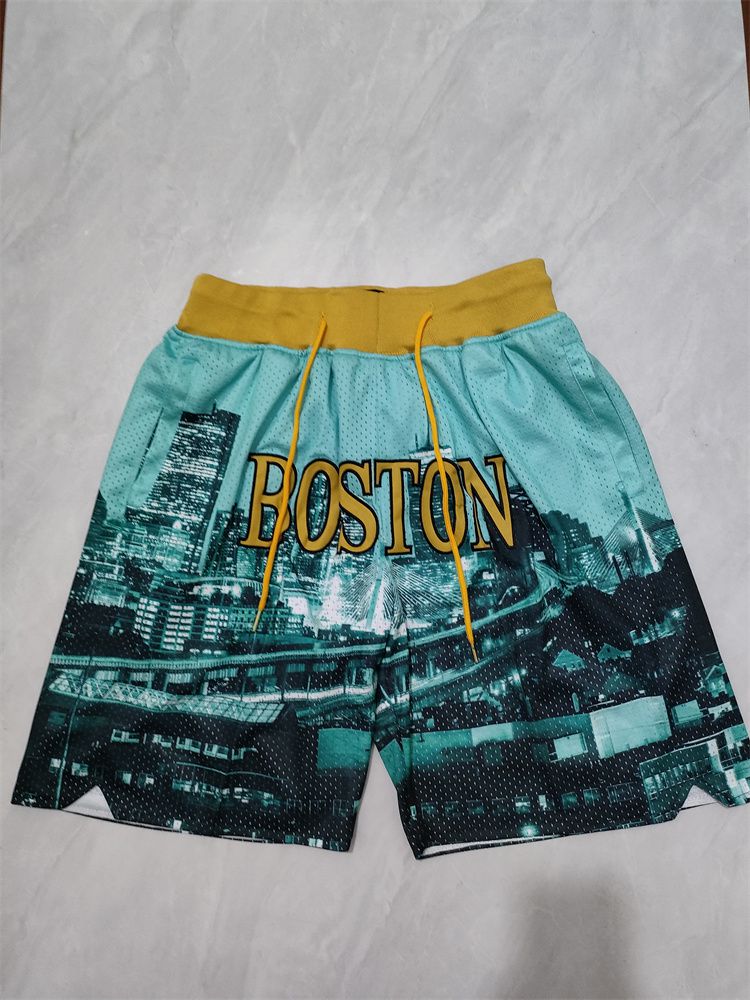 2025 Men NBA Boston Celtics Shorts Blue style 1->boston celtics->NBA Jersey